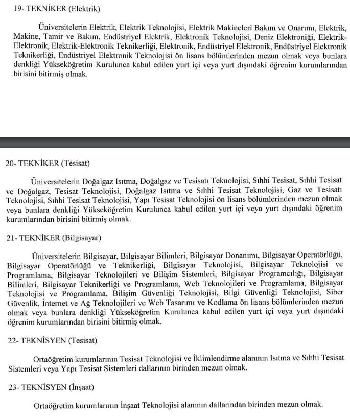 İçişleri Bakanlığı Göç İdaresi Başkanlığı personel alımı başvuru özel şartları ve tarihi 2025 16